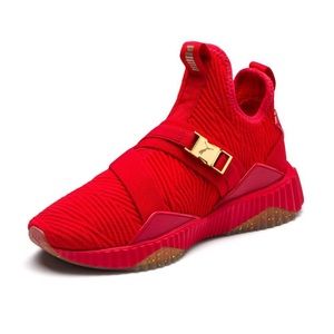 PUMA Women’s Defy Mid Buckle Red